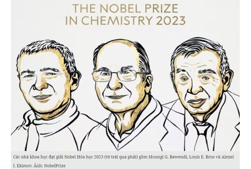 Nobel Hóa học 2023 thuộc về 3 nhà khoa học khám phá 'chấm lượng tử'